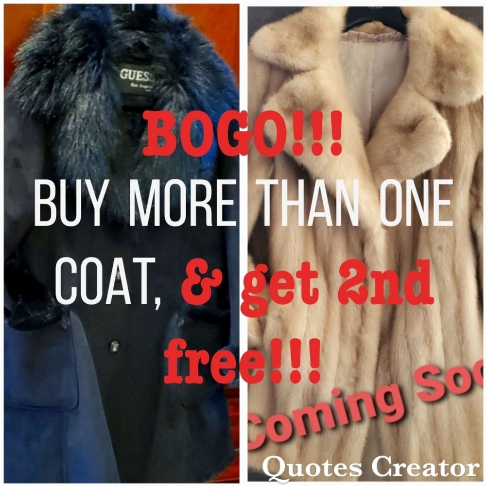 BOGO NWOT MUST SELL TODAY!!!!!  Including MINK FUR! Add ANY other 3 items 💥FREE